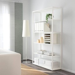 【ネット決済】【IKEA】フィェルキンゲ シェルフユニット ホワイト