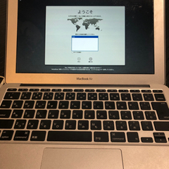 【ネット決済・配送可】MacBook AIR 初期化済み