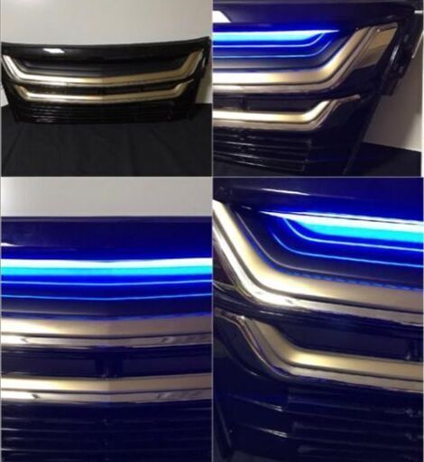 【新品】モデリスタ風　30系アルファード前期　フロントグリル　ＬＥＤライト付（川崎市発）