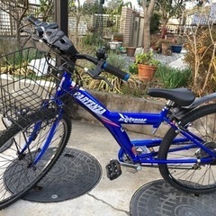 【ネット決済】子供用自転車　26インチ青系