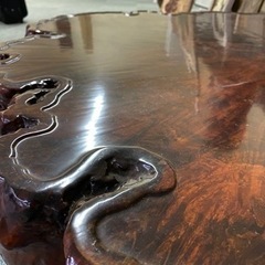 アコヤ真珠   パール ネックレス  イヤリングシルバーグレ-座卓　天然木　テーブル