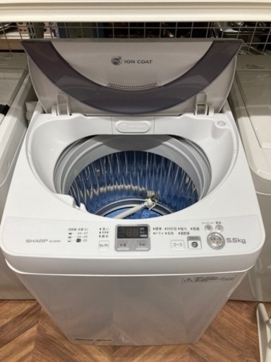 【リユースショップBY REUSE配送、設置OK】SHARP5.5kg全自動洗濯機