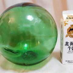 【500円に値下げしました！】大型ガラス玉　漁具の浮き玉