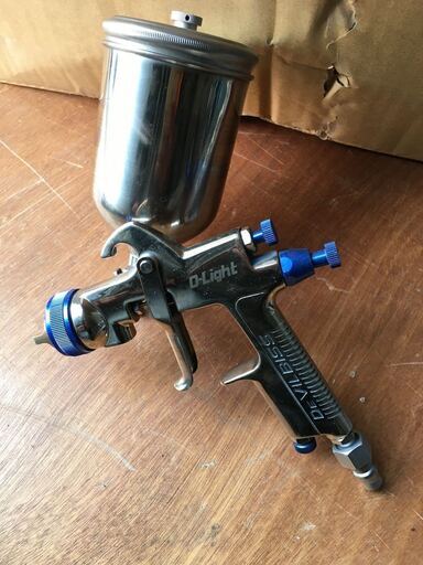 スプレー ガン 車両塗装に使用してました。Devil BIss D-LIGHT デビル ビス ステンレス カップ付き デビル