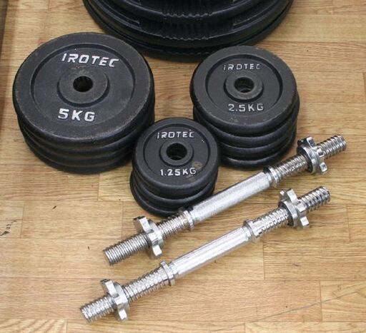 アイロテック パワーラック アイアンバーベルダンベル 100kgセット 幅