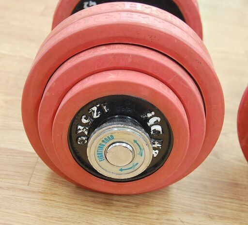 FIGHTING LORD 30キロ×2 60kgダンベル ファイティングロード ダンベル 2個セット 合計60kg ラバー 30kg×2個