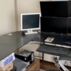 パソコンテーブル L型
