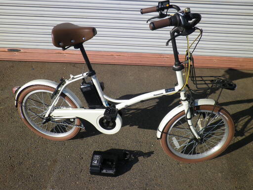 程度良好◆パナソニック（PANASONIC） 電動アシスト自転車/ミニベロ　12Ah　20インチ　使用わずか、長押し５点灯　２０１８年購入