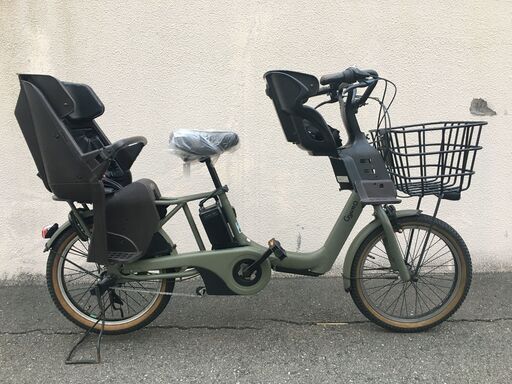 地域限定送料無料　パナソニック　ギュットアニーズ　三人乗り　16AH　20インチ　緑系　ビッケ　パスバビー　神戸市　電動自転車
