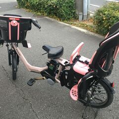 地域限定送料無料　パナソニック　ギュットアニーズ　三人乗り　16AH　20インチ　ピンク　ビッケ　パスバビー　神戸市　電動自転車