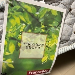   2セット！フランスベッド マットレス シングル スプリングマットレス DT-033デュラテクノ 新Z型スプリング採用