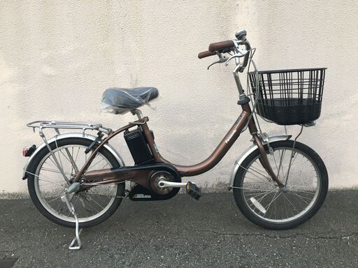 地域限定送料無料　パナソニック　ビビL　20　12AH　20インチ　小径車　茶　パスシオン　アシスタユニ　神戸市　電動自転車