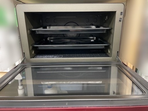 GM01【中古美品・2018年製】スチーム オーブンレンジ RE-SS10C-R 赤