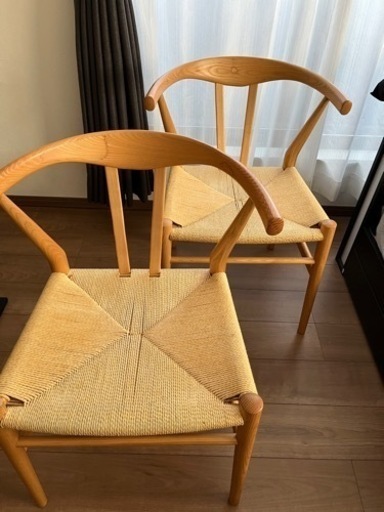 リボーンチェア ビーチ材ナチュラル（ペーパーコードチェア）椅子
