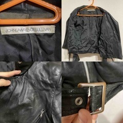 ジョンローレンスサリバン ダブルライダースジャケット レザージャケット