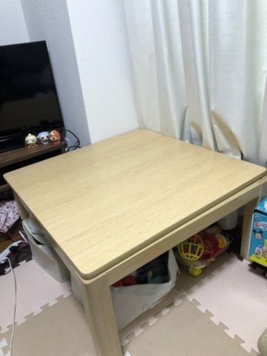 【取引き中】ローテーブル　こたつ対応　掛布団付き　ニトリ　テーブル　机