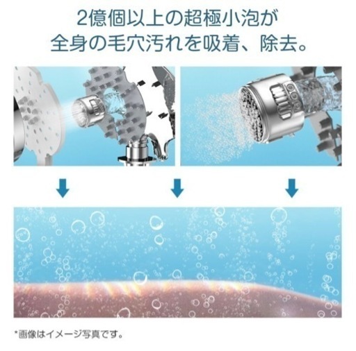 シャワーヘッド マイクロバブル 節水効果80% 洗顔 3段階モード