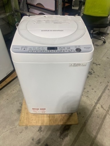 SHARP ES-T709-W 洗濯機　7k 2017