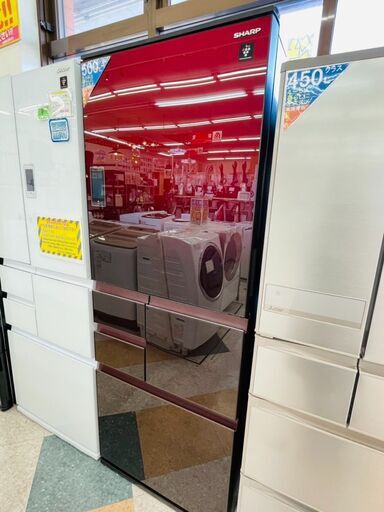 ⭐SHARP(シャープ) グラデーションレッド 502L冷蔵庫 ✨定価￥164,230✨ SJ-WA50E-R 2019年⭐