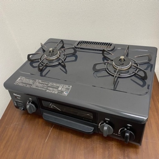 P 終 2017年製 Paloma ガステーブル LPガス用 IC-N36B-R ガスコンロ 右