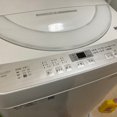 【1月20日まで】2018年製のSHARP(ES-GE6B)洗濯機