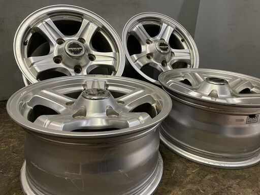 格安在庫★Weds KEELER ウェッズ キ—ラ— 16インチ 139.7/6H ★16×7J +5 PCD139.7 6穴 ハブ径:約108mm 4本Set 社外アルミ 中古 ★送料無料 社外品