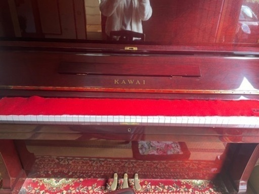 カワイピアノアップライト赤茶色　BL-61