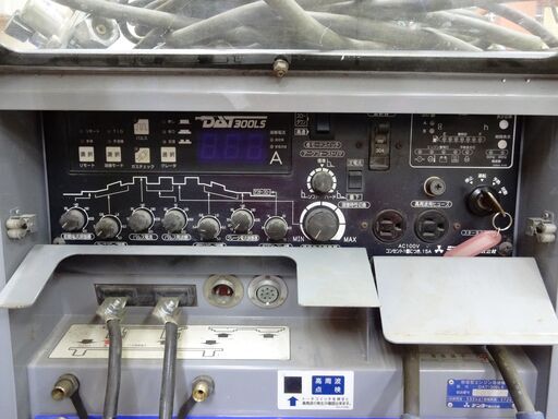 デンヨー 防音型エンジン溶接機 DAT300LS 中古品・現状品 アース