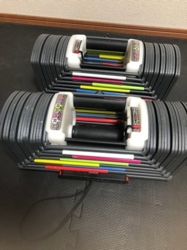 ②送料込 可変式ダンベル40kg TOP FILM ダンベル 可変式 40kg 40キロ 2個セット 可変式ダンベル 多