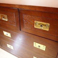 ◆カリモク domani「モーガントン」オーク材 ドロアーチェスト セパレート セットブラウン ドマーニ ドレクセル ブルージュ 大塚家具◆