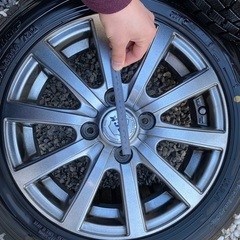 DUNLOP スタッドレス4本セット　155/65R14 PCD100