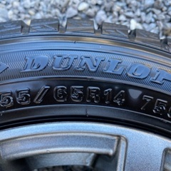 DUNLOP スタッドレス4本セット　155/65R14 PCD100