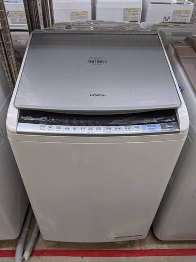 生活家電 洗濯機 HITACHI ビートウォッシュ洗濯乾燥機 9kg BW-DV90A 2017年 洗濯機 再 