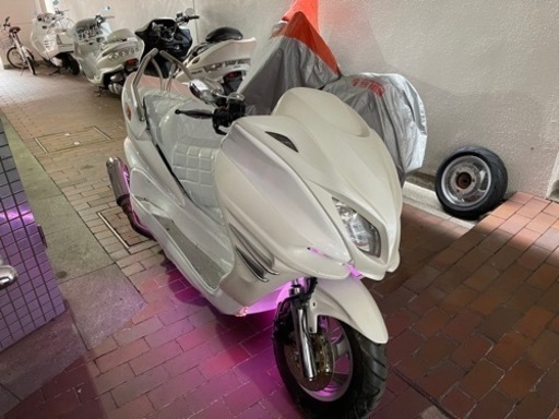 YAMAHA・マジェスティC・オールホワイト・LED・フルカスタム・全国陸送