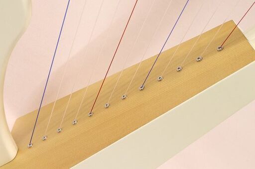 【極美品】ベイビーハープ 12弦 木製ハープ ソフトケース付き　送料無料 極美品】ベイビーハープ 12弦 木製ハープ ソフトケース付き 送料無料