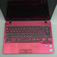 新品SSD 日本製 レッド 中古美品 ノートパソコン 13.3型 富士通 SH54/E 第