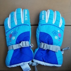 スキー手袋　ブルー