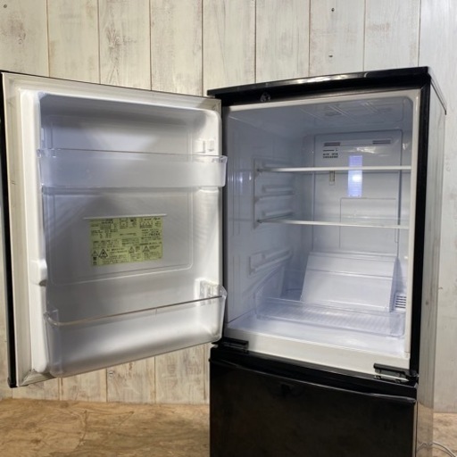 2/11 Eラボ AS）SHARP ノンフロン 冷凍冷蔵庫 SJ-D14B 2015年製 2ドア  