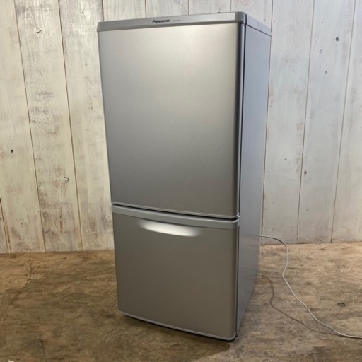 ※Panasonic ノンフロン 冷凍冷蔵庫 NR-B149W 2016年製 2ドア 138L シルバー 冷蔵庫 パナソニック 菊倉NS