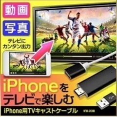 【ネット決済】iphone用TVキャストケーブル　型番IFD-238