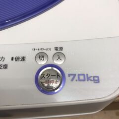 目玉商品！！！　シャープ　　イオンコートモデル　７ｋ洗濯機　１９，９８０円（税込み）