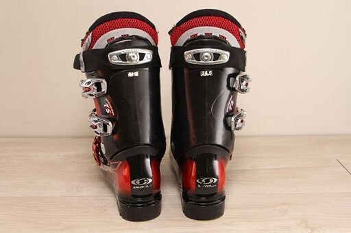 SALOMON FALCON XT CS スキー ブーツ レッド/ホワイト SALOMON FALCON XT CS スキー用ブーツ、レッド/ホワイト