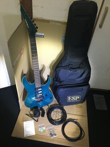 弦楽器、ギター EDWARDS E-CY-128DT Black Aqua