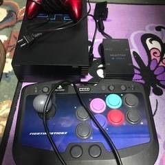 ［動作確認済み・ジャンク品］ps2とファイティングスティック2他...