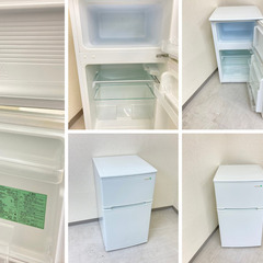 【地域限定送料無料】中古家電2点セット YAMADA 冷蔵庫90L+Panasonic洗濯機6kg