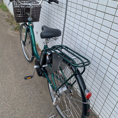 YAMAHA PAS natura グリーン 前後タイヤ新品 新基準 電動アシスト自転車