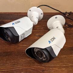 防犯カメラ、監視カメラ2台＆HDDセット。スマホ確認可。AZ-1...