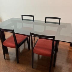 カッシーナixc 黒の長方形ダイニングテーブルと椅子4脚 カッシーナixc 黒の長方形ダイニングテーブルと椅子4脚 Cassina ixc