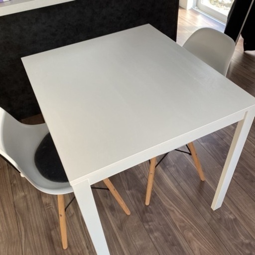 IKEA ダイニングテーブル 2〜4人 ホワイト 椅子付き