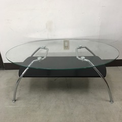 取引場所　南観音　K 2201-030 ガラステーブル　ローテーブル　